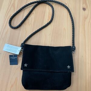 American eagle black leather purse new with tags